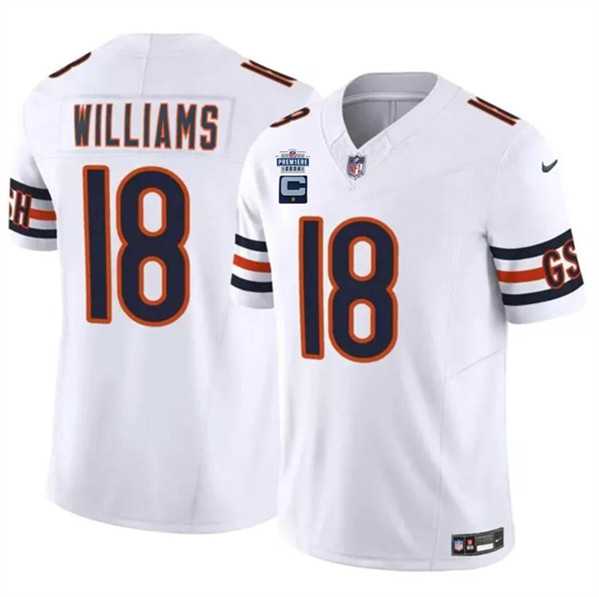 Men & Women & Youth Chicago Bears #18 Caleb Williams White 2024 F.U.S.E. With Draft Patch And 1-star C Patch Vapor Stitched Jersey,We sell and wholesale Men & Women & Youth Chicago Bears #18 Caleb Williams White 2024 F.U.S.E. With Draft Patch And 1-star C Patch Vapor Stitched Jersey on line form chian!